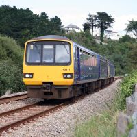 143611 leads the 11:24 Exemouth to Paignton at Hollicombe, between Torquay and Paignton on Sunday 26/8/2012., Пайнтон