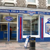 FISH & CHIPS shop at Plymouth Harbour, Плимут