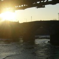 Sunrise over the bridge, February 2008, Престон