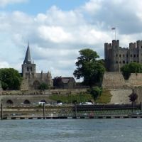 Rochester Castle & Cathedral, Rochester, Kent, UK., Рочестер