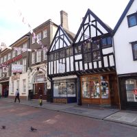 Rochester - High Street (Bull Hotel mentioned in Charles Dickens novels) - Kent (England), Рочестер