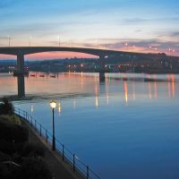 Itchen bridge at dawn, Саутгэмптон