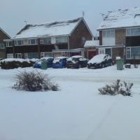 Nothwood Drive in the snow, Ситтингборн