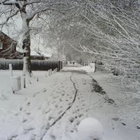 hooks lane covered in snow, Хавант