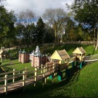 Bloody Hollow, the new play area at Hatfield House, Хатфилд