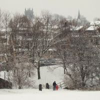Charltonbrook in the snow, Chapeltown/High Green, Sheffield S35, Чапелтаун