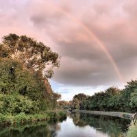 Rainbow over river - HDR, Чешант