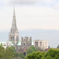 Chichester Cathedral and Bell Tower from north, Чичестер