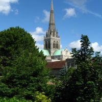 Chichester Cathedral from the Bishops gardens, Чичестер