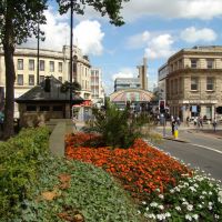 Looking towards Commercial Street/High Street and Haymarket from Fitzalan Square, Sheffield S1, Шеффилд