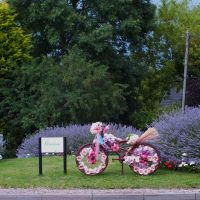 Olympic Surrey Cycle Floral Display Esher Road Roundabout, Эшер