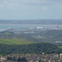 Swansea Bay, Julia Ferry at docks and Cimla in fore ground, Порт Талбот