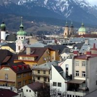 Innsbruck - Rathaus Galerien - Ausblick Richtung NO, Инсбрук