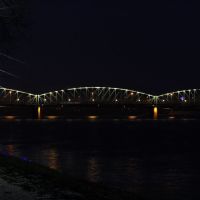 Railway Bridge at Night, Линц