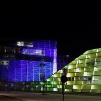 Ars Electronica Center AEC in Green and Blue, Линц