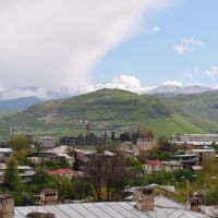 Вид на гору Кирс из Степанакерта, НКР (Арцах), Степанокерт