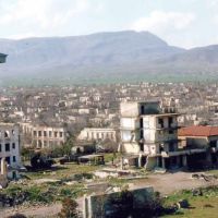 Ruins Aghdam town of Azerbaijan Republic after armenian occupation, Агдам