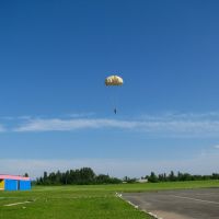 Parachuting at Balakan airfield, Белоканы