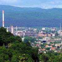 Miskolc-Vasgyár látkép az Avasról, Мишкольц