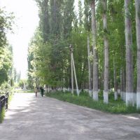 Khorog public garden, near Aga-Khan Fund. Tajikistan, Хорог