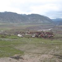 Traces of former construction of HPS (Near Rogun, Tajikistan), Дангара