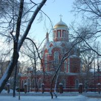 The church of the annunciation of thye Holy Virgin in Petrovskij Park, Лениградский