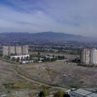 View of the eastern part of the Dushanbe from the roof of the Diagnostic Center (Tajikistan), Советский