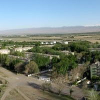Panorama of Chkalovsk airport. Tajikistan., Чкаловск