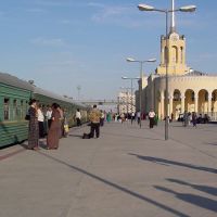 Ashgabad Station - Departure of the Türkmenbaşy - Daşoguz Express Train, Ашхабад
