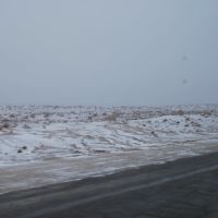 Qaraqum Desert in snow, Бабадурмаз