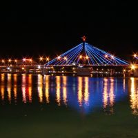Cầu quay Sông Hàn với ánh đèn đêm, Дананг