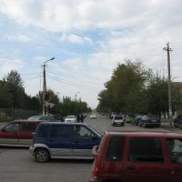 Kyzyl-Kiya, crossroad near market-place, Балыкчи