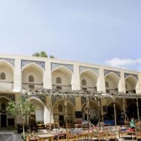 Bukhara - Inside Koukeldash madrasa (the largest in town), Бухара