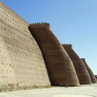 #40 Uzbekistan - Bukhara- Ark Citadel Walls, Бухара