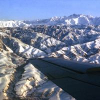 Pamir Mountains aerial view. 1984, Заамин