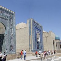 Samarkand - Panorama - Inside Shah-i-Zinda necropolis, Самарканд