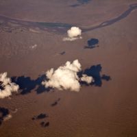 Clouds above desert, Шерабад