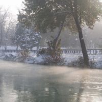 River Anhor in winter, Верхневолынское