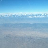 Turkestan range (Pamiro-Alay region), view from airplane, Пскент