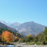 Shakhimardan, Ak-Su river, autumn, Язъяван