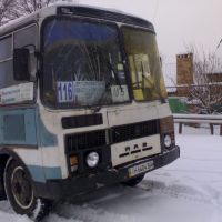 Автобус маршрута №116 после аварии с автобусом маршрута №122. 03-03-2009, Алексеево-Дружковка
