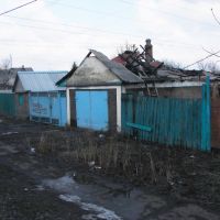 Сгоревший дом по ул.Котовского, Доброполье