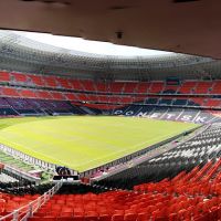 Donbass Arena  on the eve of a match France -  England, Донецк