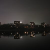 Кальмиус ночью, Донецк