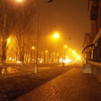 Проспект ночью, Енакиево