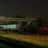 Train station Rutchenkovo at night (Станция Рутченково ночью), Першотравневое