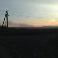 Вид на Ясиновский коксохим завод, Ясиноватая