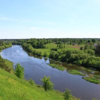 The Sluch river in Horodnytsya., Городница