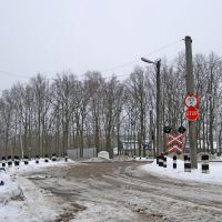 Переезд на перегоне Коростень - Коростень-Подольский, 20.02.2010, Коростень