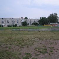 Поле стадіону "Локомотив"., Коростень
